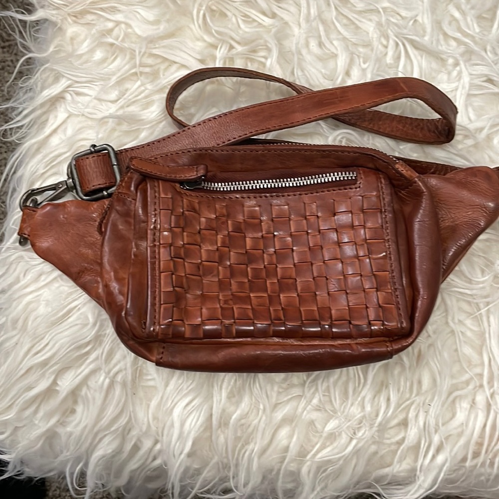 All leather bum bag or Fanny pack